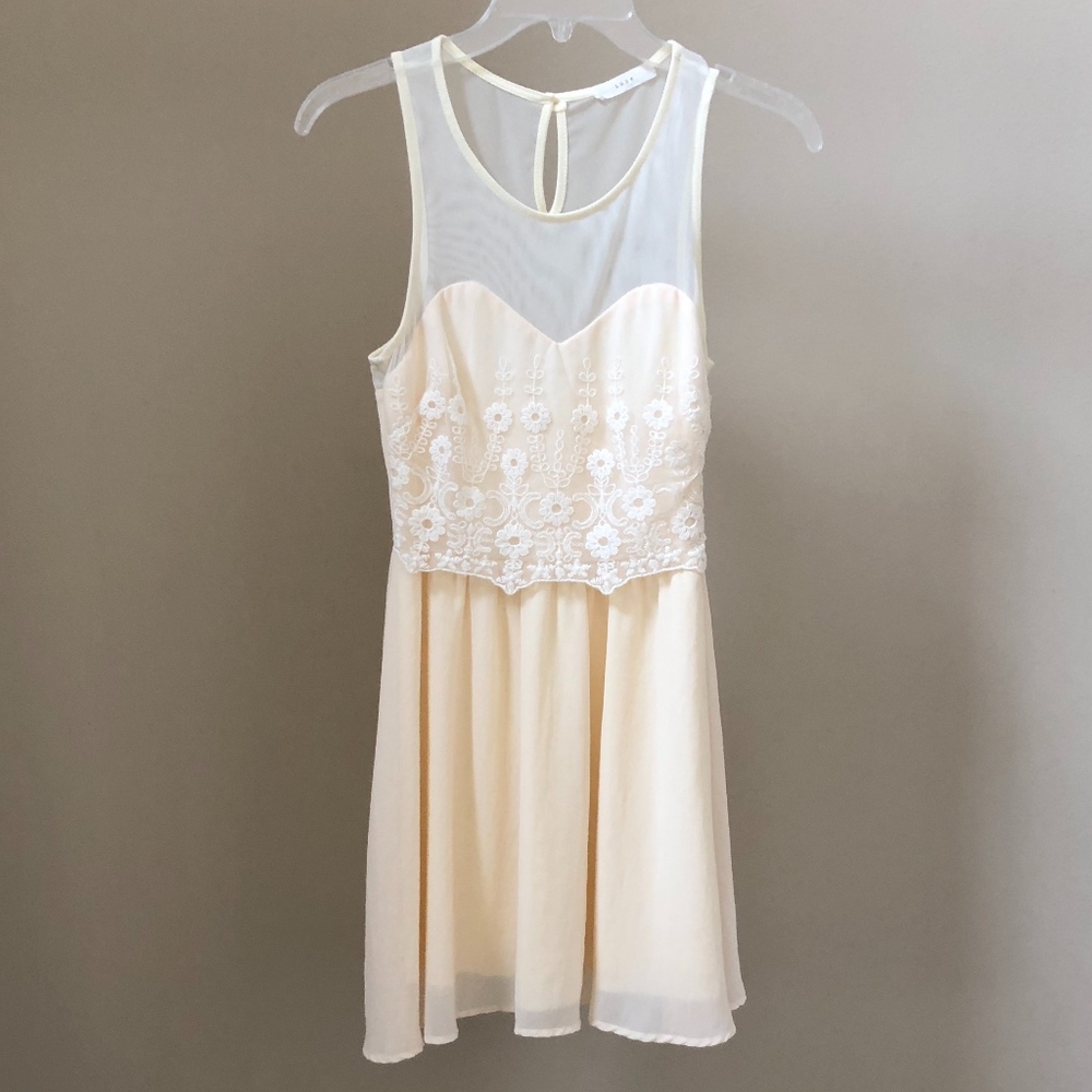 Cream colored date-night dress